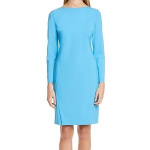 Hugo Boss Diwoma Blue wool pencil Dress 8